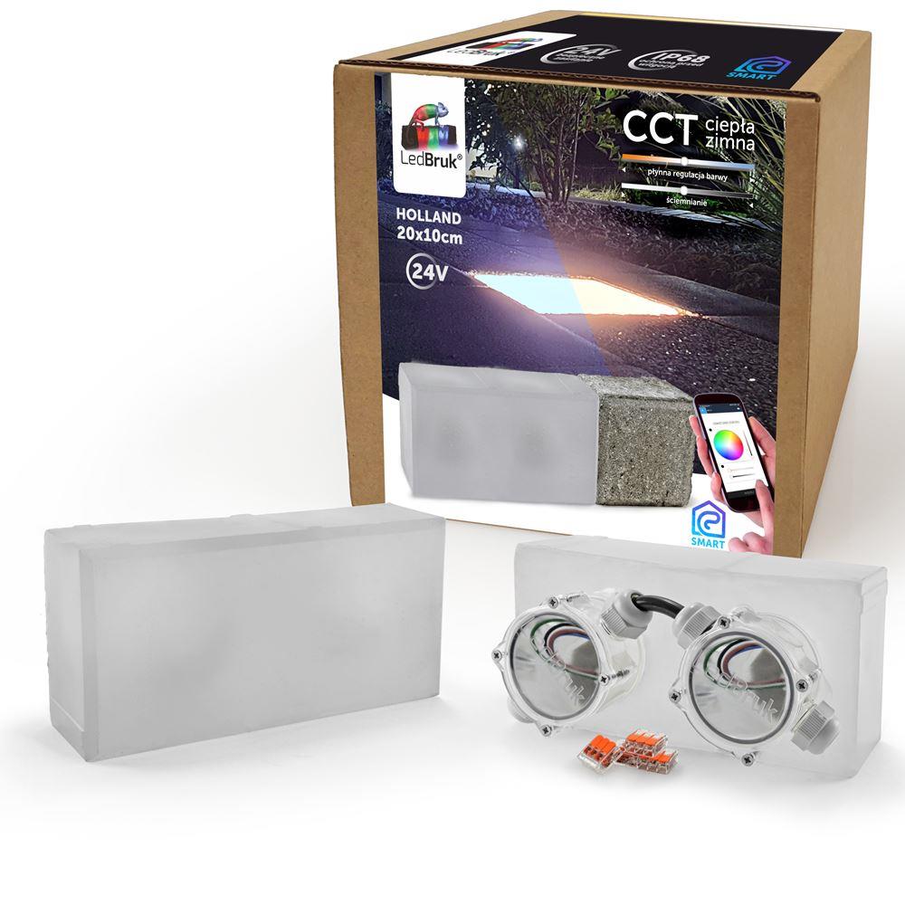 Świecąca kostka brukowa LED HOLLAND 20x10cm CCT
